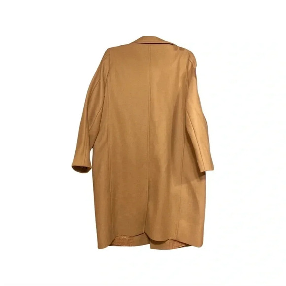Boss Coluise Wool Blend Coat Camel Size 12 - Picture 10 of 12